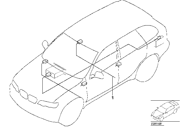 2003 BMW X5 Audio Wiring Harness Diagram