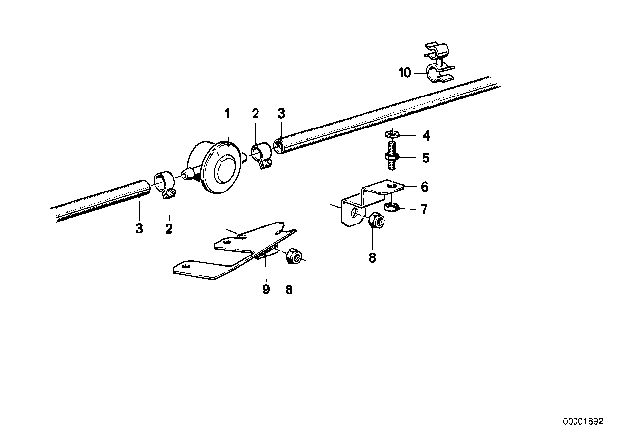 1984 BMW 533i Fuel System Diagram