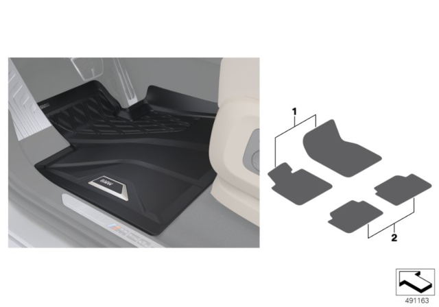 2019 BMW X7 Interior Contents Diagram 2