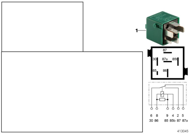 2006 BMW 525i Relay, Rotating Beacons Diagram