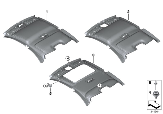 2017 BMW M2 Headlining Diagram