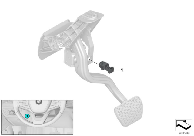 2019 BMW 530i Switch, Brake Light Diagram