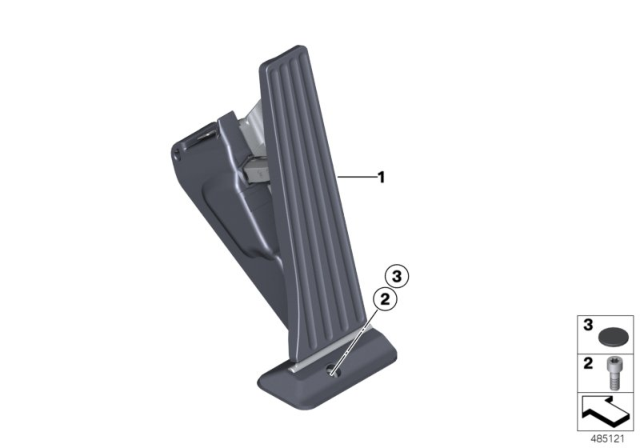 2019 BMW X3 Acceleration / Accelerator Pedal Module Diagram 2