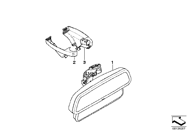 2008 BMW M5 Interior Mirror Diagram 2