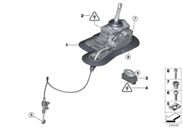 2009 BMW M3 Button, Drivelogic Diagram for 61317835039