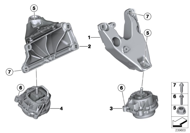 2016 BMW 435i xDrive Engine Suspension Diagram