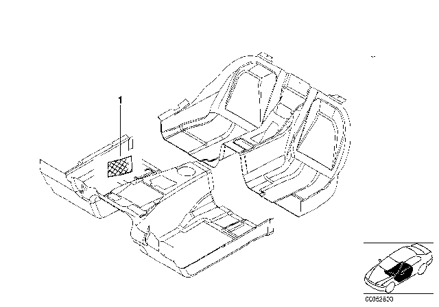 1996 BMW 328i Retrofit, Floor Net Diagram