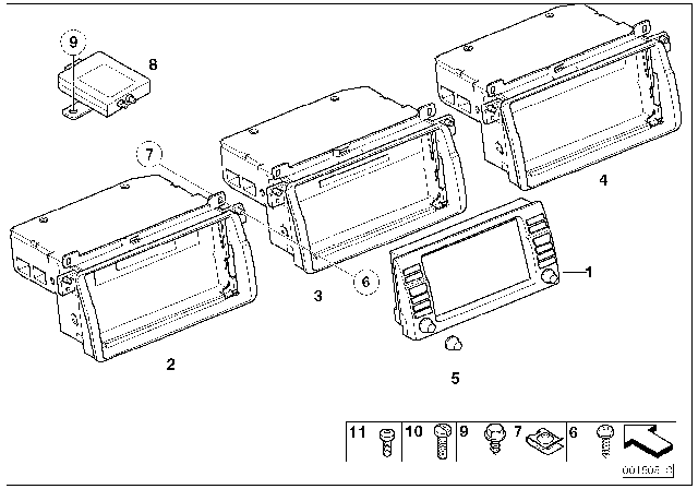 2000 BMW 323i On-Board Monitor Diagram 2