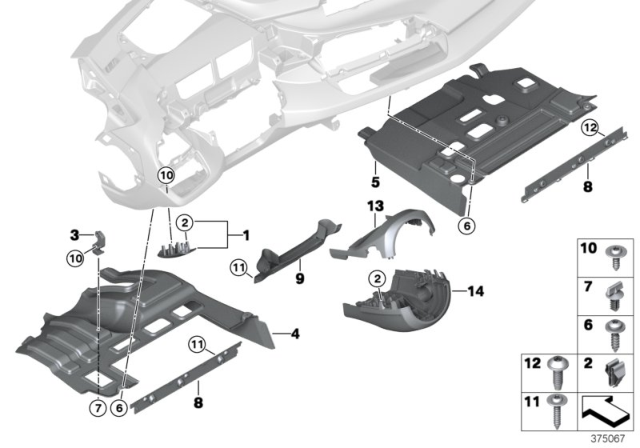 2016 BMW i8 DRIVER'S FOOTWELL TRIM PANEL Diagram for 51459284403