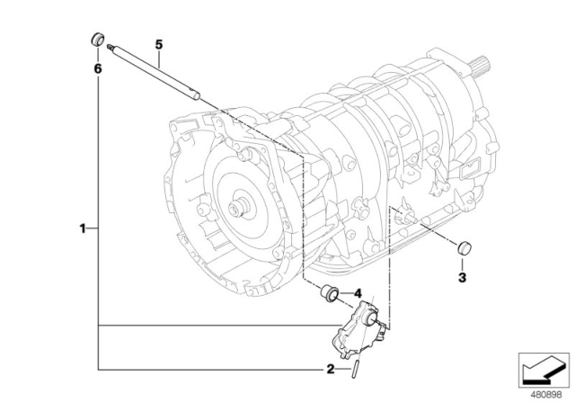 2004 BMW 325xi Gear Shift Parts (A5S360R/390R) Diagram