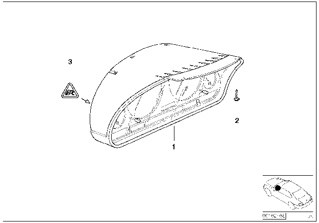 2003 BMW 325xi Instrument Cluster Diagram