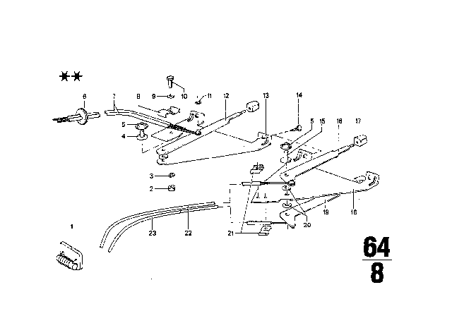 1969 BMW 1602 Fillister Head Self-Tapping Screw Diagram for 07119907794