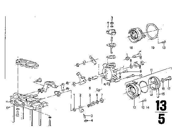 1974 BMW 3.0S Carburetor Cap / Piston / Float Diagram 4