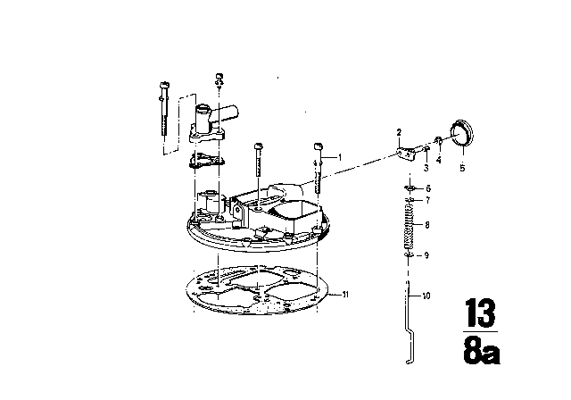 1974 BMW 3.0S Gasket Diagram for 13111260447