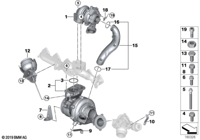 2011 BMW X5 Exchange-Turbo Charger Diagram for 11657811405