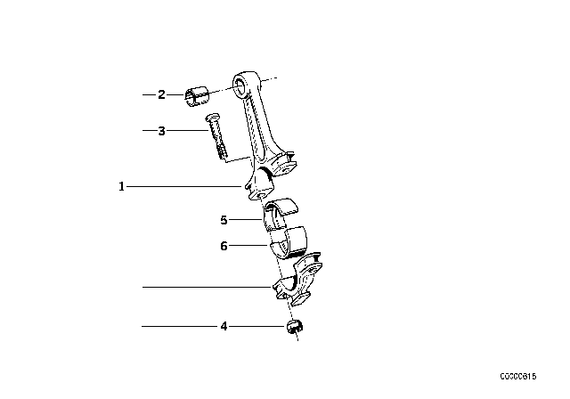 1990 BMW 735i Crankshaft Connecting Rod Diagram