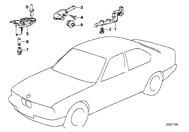 1988 BMW 325i Various Switches Diagram