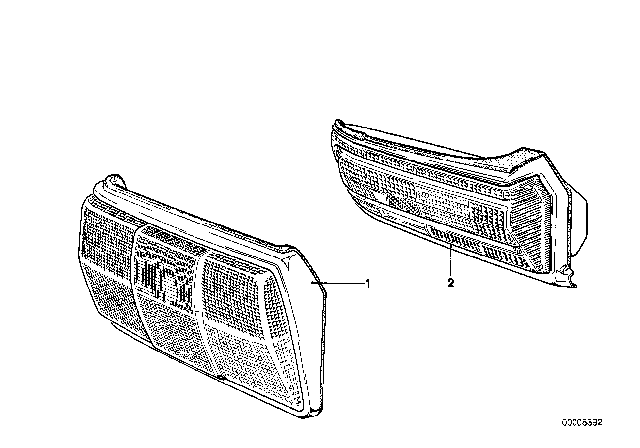 1980 BMW 528i Rear Light Diagram 2