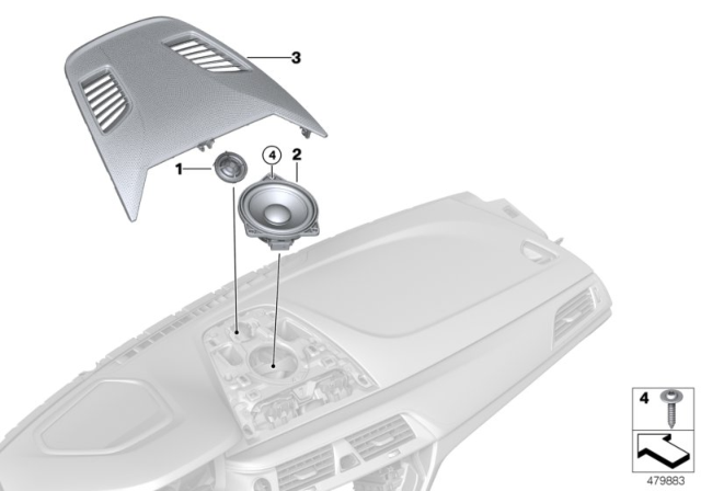 2017 BMW 540i Loudspeaker Diagram