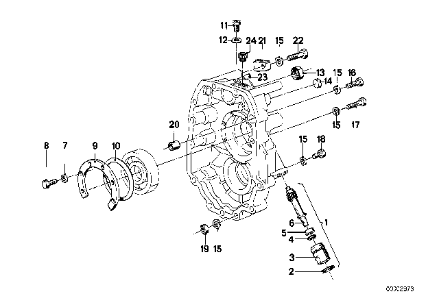 1989 BMW M3 Case Cover / Speedo Drive (Getrag 265/6) Diagram