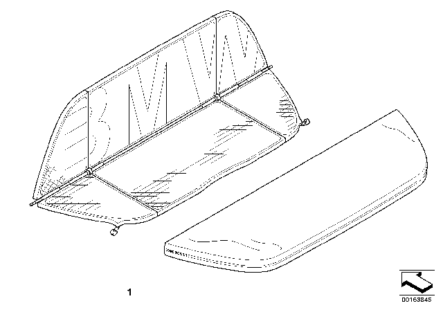 2001 BMW M3 Wind Deflector Diagram 2