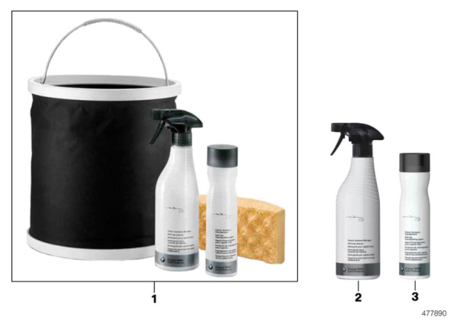 2010 BMW 135i Care Products / End-User Products Diagram