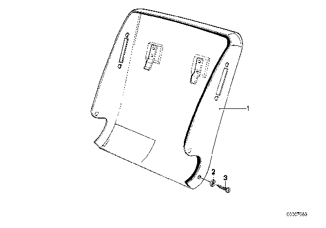 1981 BMW 633CSi Rear Panel Diagram 2