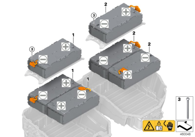 2018 BMW 530e High-Voltage Accumulator Diagram 8