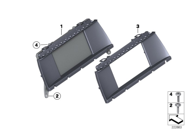 2011 BMW X3 Trim, Cid Diagram for 65509219569