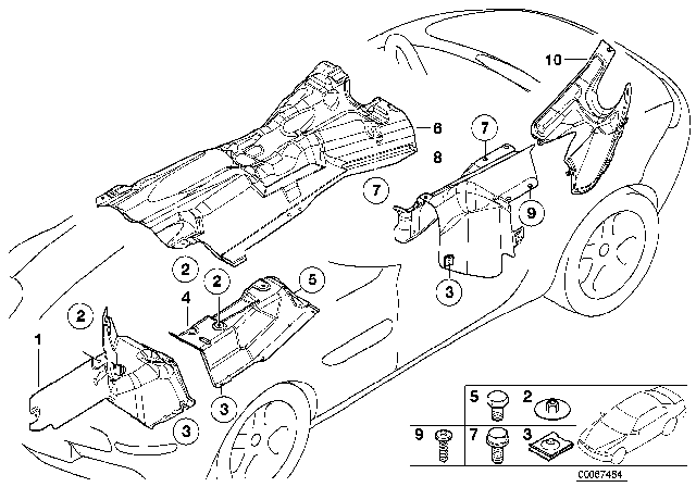 2003 BMW Alpina V8 Roadster Heat Insulation, Left Engine Support Diagram for 51488022679