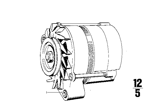 1976 BMW 3.0Si Alternator Diagram 1