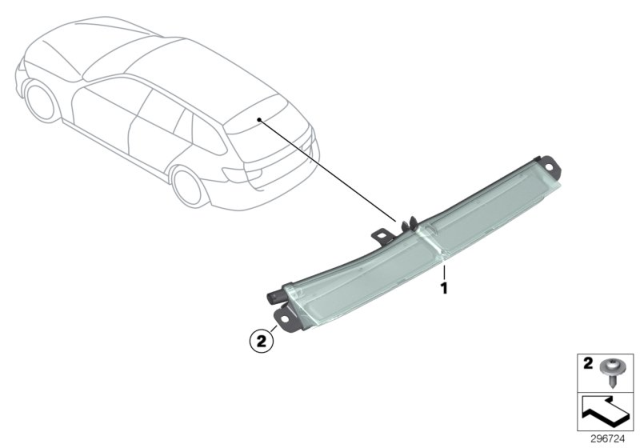 2016 BMW 328i xDrive Third Stoplamp Diagram