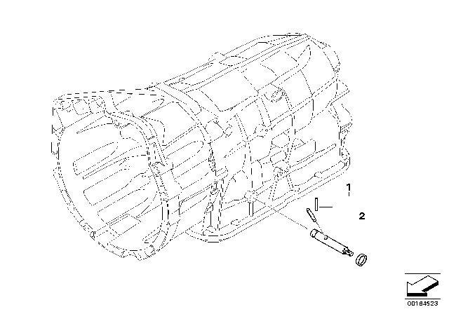 2008 BMW 328i Gearshift (GA6L45R) Diagram