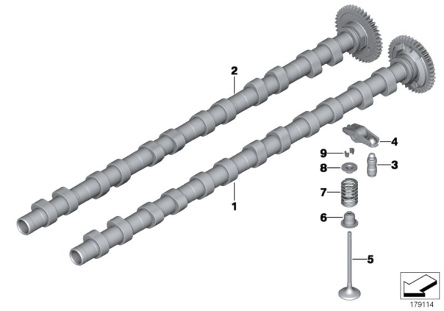 2015 BMW X5 Timing And Valve Train - Camshaft Diagram