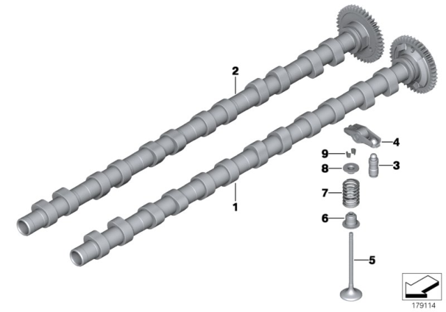 2016 BMW X5 Timing And Valve Train - Camshaft Diagram