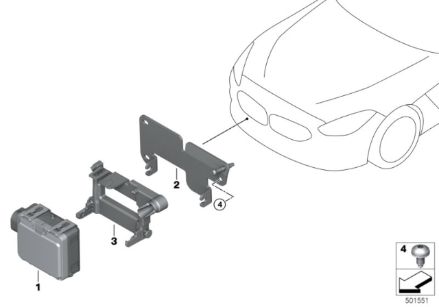 2020 BMW Z4 HOLDER Diagram for 66316883739