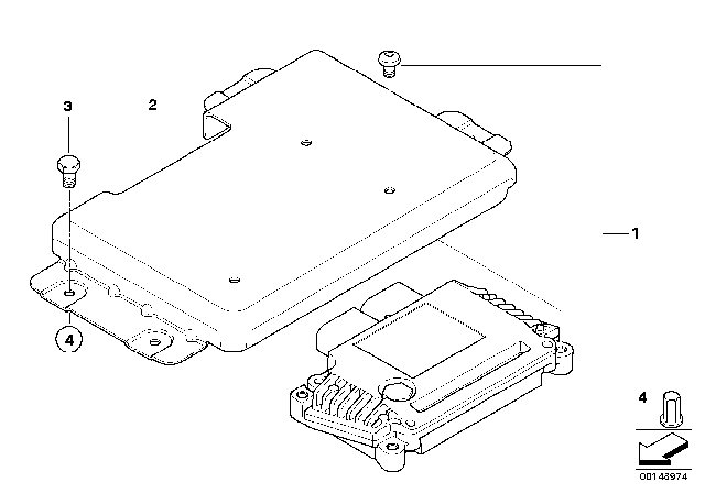 2006 BMW 530xi Control Unit, Transfer Box Diagram 1