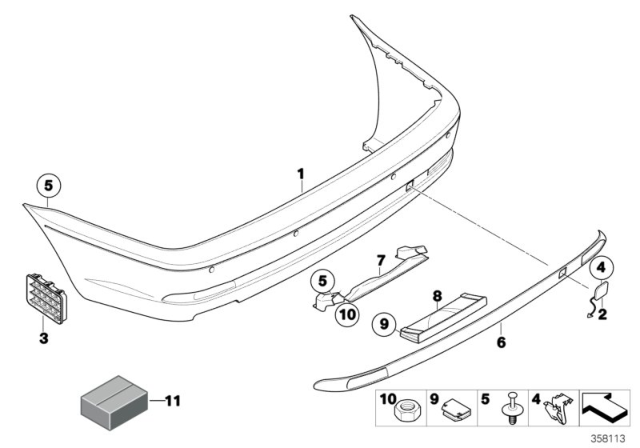 2005 BMW 325Ci Trim Panel, Rear Diagram 2