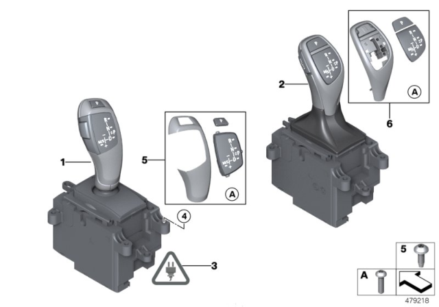 2019 BMW 430i Gear Selector Switch Diagram
