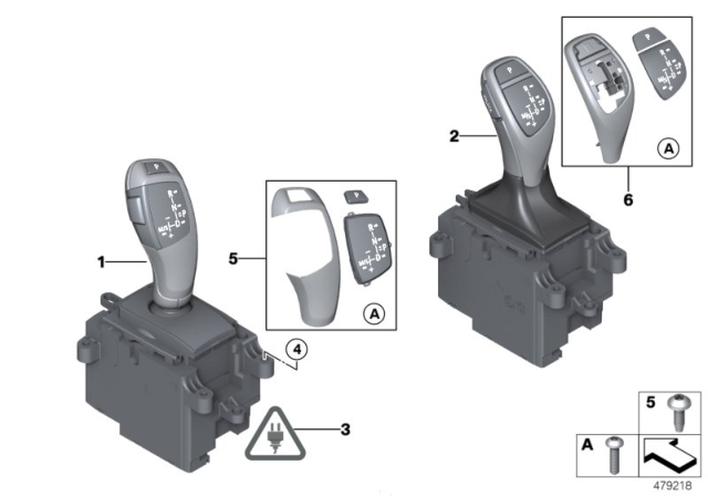 2015 BMW M235i Gear Selector Switch Diagram