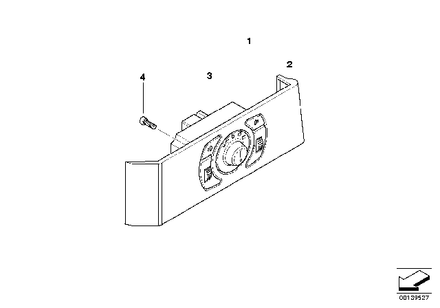 2006 BMW 530xi Control Element Light Diagram