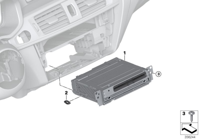 2016 BMW X4 Headunit Diagram 1