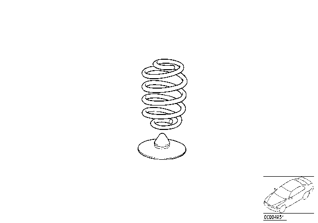 1995 BMW 318i Set Coil Springs Diagram 1