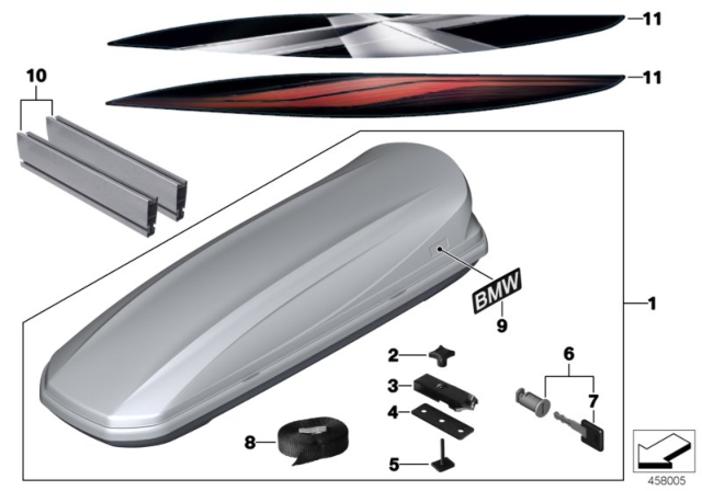 2003 BMW 325i Roof Box Diagram 5