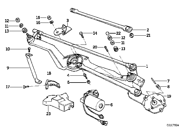 1997 BMW 850Ci Bracket Diagram for 61611383437