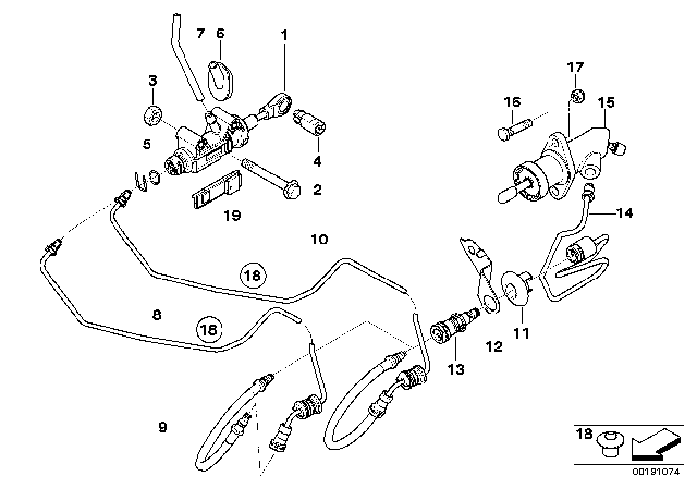 2012 BMW 128i Clutch Control Diagram