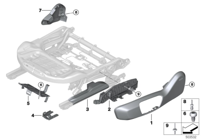2020 BMW Z4 Seat, Front, Seat Panels, Electrical Diagram