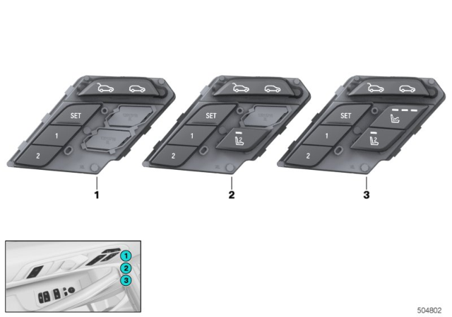 2020 BMW X6 OPERATING UNIT, SEAT EXTRA F Diagram for 61319436049