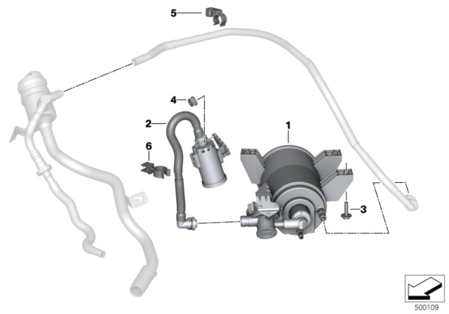 2020 BMW Z4 Activated Charcoal Filter / Fuel Ventilate Diagram