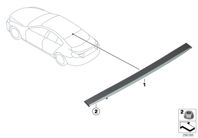2016 BMW 640i Gran Coupe Third Stoplamp Diagram